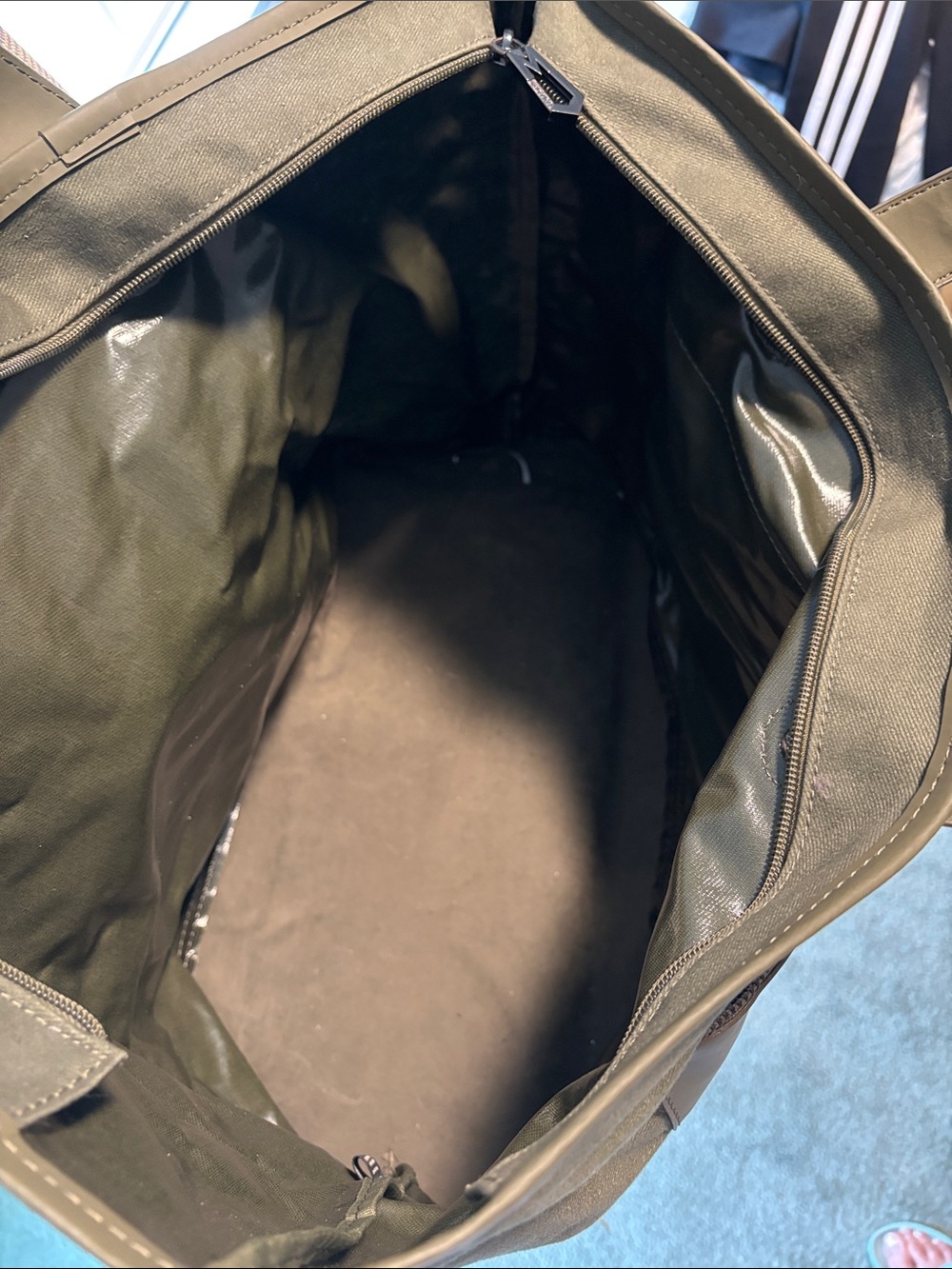 Marc Jacobs Olive Canvas & Leather Trim Weekend Tote - Picture 6 of 11